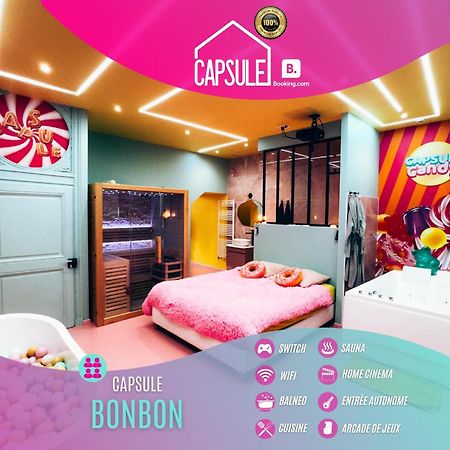 Capsule Bonbon - Balneo - Sauna - Billard - Nintendo Switch Douai Kültér fotó